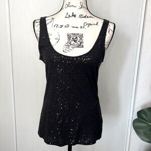 MODA International Sequin Tank Top size Medium